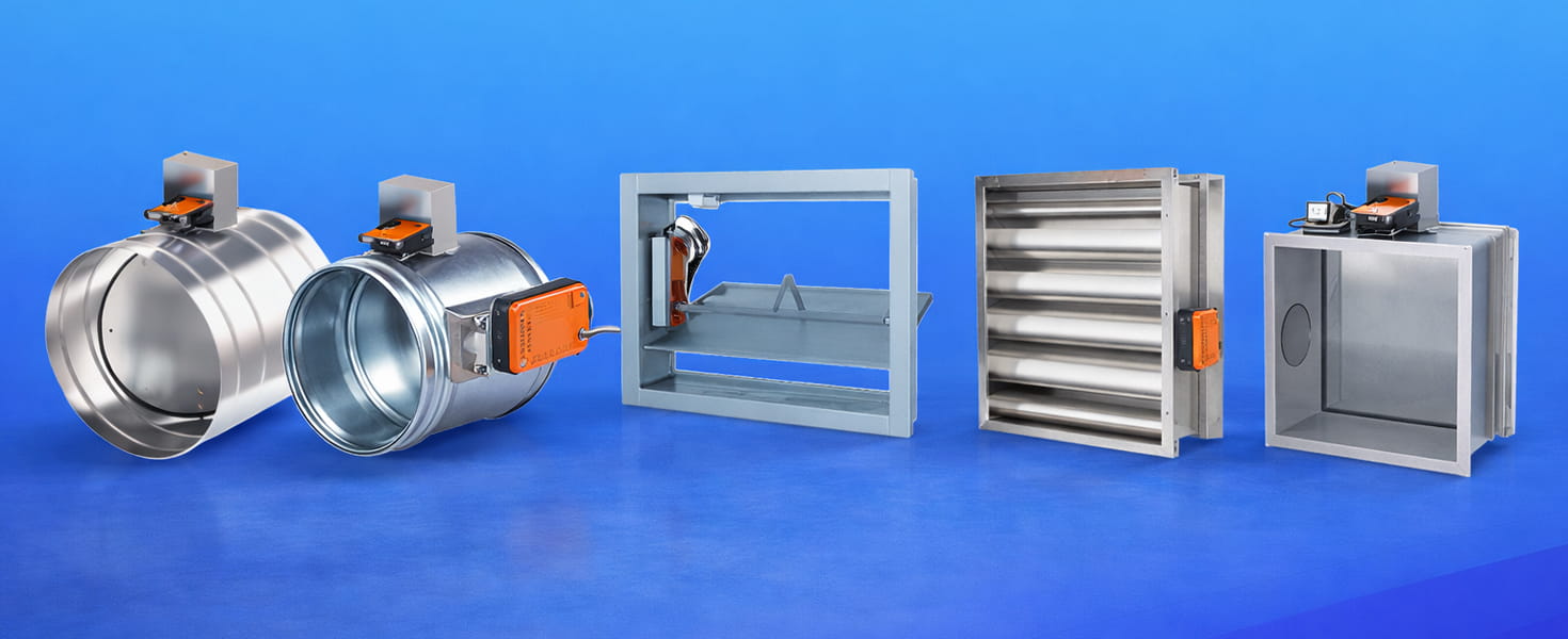 Клапаны огнезадерживающие и дымоудаления