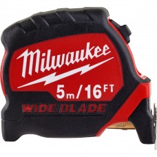 Рулетка Milwaukee PREMIUM широкая WIDE BLADE 5м (шир. полотна 33мм)