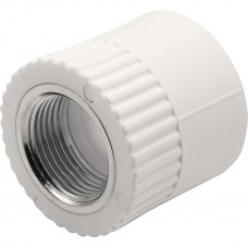 Муфта THERMOLIGHT комбинированная PP-R ВР 32х3/4quot; белый (10/140)