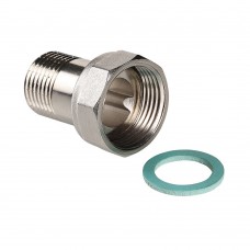 Полусгон с накидной гайкой и наружной резьбой 3/4quot;x3/4quot; ПУ, арт. VTr.613.N.0505 Полусгон с накидной гайкой и наружной резьбой 3/4quot;x3/4quot; ПУ, арт. VTr.613.N.0505