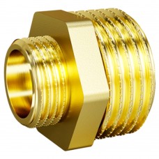 Нипель переходной LD Pride DN25х20 (1quot;НР х 3/4quot;НР) латунь с биркой