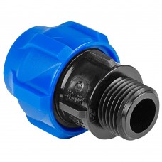 Муфта ПНД компрессионная НР 40*1 1/4quot; наружная резьба (VALFEX) Муфта ПНД компрессионная НР 40*1 1/4quot; наружная резьба (VALFEX)