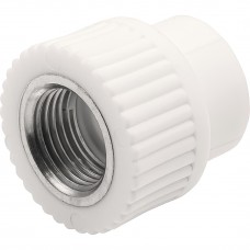 Муфта THERMOLIGHT комбинированная PP-R ВР 20х1/2quot; белый (20/240)