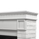 Каминокомплект: Очаг Electrolux EFP/P-2520LS N, портал Bricks 25 камень белый, белая эмаль