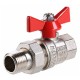 Кран шар. Valtec VT.227.N.05 BASE ВН 3/4quot; с американкой бабочка