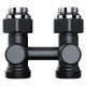 Узел нижнего подключения Royal Thermo Design прямой 1/2quot;х3/4quot; EK (черный)