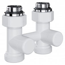 Узел нижнего подключения Royal Thermo Design прямой 1/2quot;х3/4quot; EK (белый)