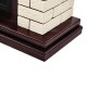 Каминокомплект: Очаг Electrolux EFP/P-3020LS N, портал Bricks 30 камень бежевый, шпон темный дуб
