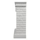 Каминокомплект: Очаг Electrolux EFP/P-2520LS N, портал Bricks 25 камень белый, белая эмаль
