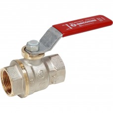 Кран шаровой Giacomini DADO ВР-ВР 4quot; ручка-рычаг красный, латунь, никель, R910X031