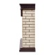 Каминокомплект: Очаг Electrolux EFP/P-3020LS N, портал Bricks 30 камень бежевый, шпон темный дуб