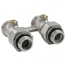 Узел нижнего подключения радиатора прямой 3/4quot;(с компл. адаптеров 1/2quot;) VALFEX (VF.345.01.034.012)