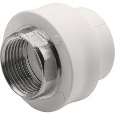 Муфта THERMOLIGHT комбинированная PP-R ВР 32х1quot; под ключ белый (10/80)