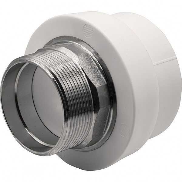 Муфта THERMOLIGHT комбинированная PP-R НР 63х2quot; под ключ белый 2/18