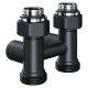 Узел нижнего подключения Royal Thermo Design прямой 1/2quot;х3/4quot; EK (черный)