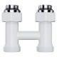 Узел нижнего подключения Royal Thermo Design прямой 1/2quot;х3/4quot; EK (белый)