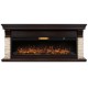 Каминокомплект: Очаг Royal Thermo Aurora RTFP/P-AR60LS, портал Michigan 60, камень мол., шп. тем.дуб