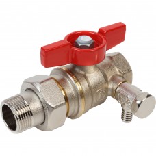 Кран шаровой Giacomini DADO с отводом и сливом 3/4quot;F x 3/4quot;M, R919SX005