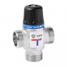 Клапан VIEIR термостатический смесительный 35-60 гр. С KVS-2,5 DN 1quot; VR181 (36/1)