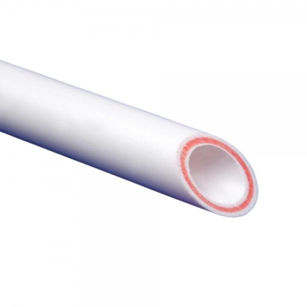 Труба MeerPlast стекловолокно 20х2,8 PPRC (PN20) SDR7,4 белый (4/100)