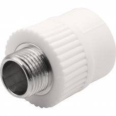 Муфта THERMOLIGHT комбинированная PP-R НР 25х1/2quot; белый (15/165)