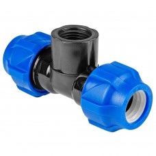 Тройник ПНД компрессионный ВР 32*1/2quot; внутренняя резьба (VALFEX) Тройник ПНД компрессионный ВР 32*1/2quot; внутренняя резьба (VALFEX)