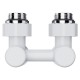Узел нижнего подключения Royal Thermo Design угловой 1/2quot;х3/4quot; EK (белый)
