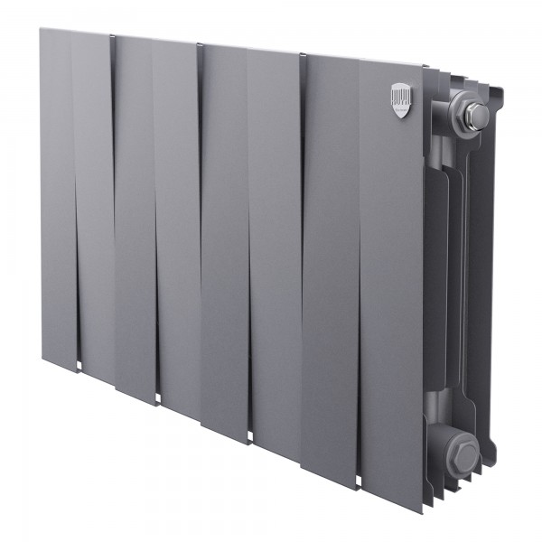 Радиатор биметаллический Royal Thermo PianoForte 300 Серебристый - 8 секц.