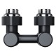 Узел нижнего подключения Royal Thermo Design угловой 1/2quot;х3/4quot; EK (черный)