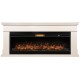 Каминокомплект: Очаг Royal Thermo Aurora RTFP/P-AR60LS, портал California 60 IV, молочный