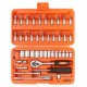 Набор инструментов PIT MaxPiler MXT-46-SET (46 предметов, 1/2quot; и 1/4quot;, CrV)