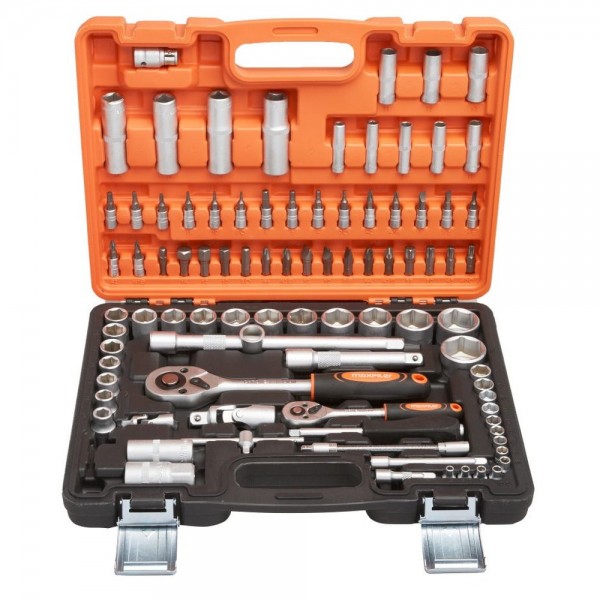 Набор инструментов PIT MaxPiler MXT-94-SET (94 предметов, 1/2quot; и 1/4quot;, CrV)