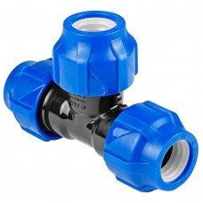 Тройник ПНД компрессионный 40 мм (VALFEX) Тройник ПНД компрессионный 40 мм (VALFEX)