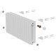 Дизайн-радиатор Royal Thermo Shift Q30 VC2030 - 32 секц RAL9016