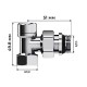 Набор термостатический осевой Royal Thermo Design 1/2quot;М30х15 Хром