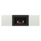 Каминокомплект: Тумба с биокамином Firelight BFP/P-1400L белая+набор керамических дров ель