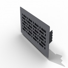 Решетка напольная / стеновая 300x150 мм (черная)
