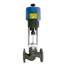 Клапан двухходовой ADL DN50 PN16 ф/ф dP16bar, Tmax 250C с приводом, КМ225Ф-050-40,0/СМП1,6А-24В