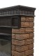 Каминокомплект:Очаг Electrolux EFP/P-3320RLS, портал Bricks Wood 30 камень темный, шпон венге
