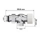 Набор термостатический осевой Royal Thermo Design 1/2quot;М30х15 Хром