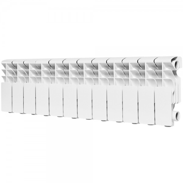 Радиатор алюминиевый ROMMER Plus 200, 12 секций RAL9016