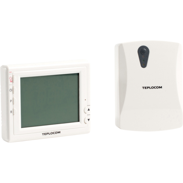 Термостат комнатный Teplocom TS-Prog-2АА/3А-RF, беспроводной, прогр, реле 250В, 3А